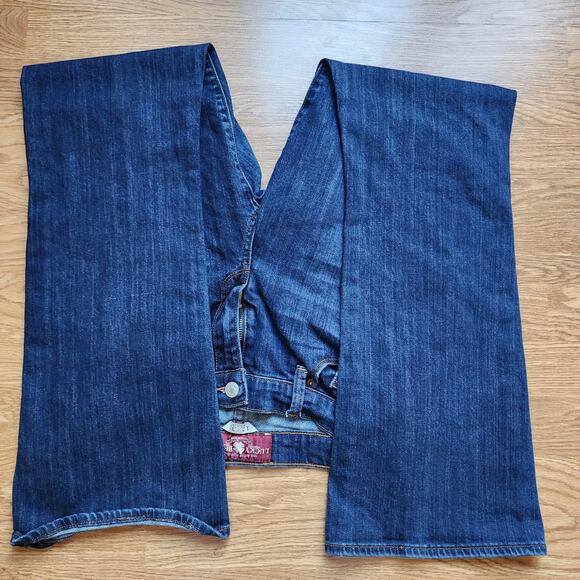 Lucky Brand Jeans Womens Size 12/31 Dark Blue Denim Ankle Sofia Boot Pockets - Picture 9 of 14